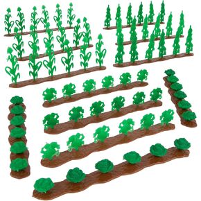 BMC Classic Marx Farm Crop Rows - 12pc Plastic Corn & Vegetable Field Playset USA