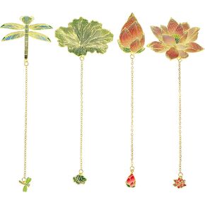 4 PCS Metal Lundmarks مع سلسلة ، مرجعية لقراءة النساء الجميلات المعدنية المعدنية مرجعية العلامات لمحبي الكتب كتاب القراء المراهقين للبالغين in Kuwait