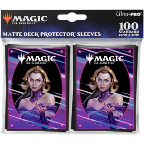 Ultra PRO - Foundations Liliana 100ct Deck Protector Sleeves Light for Magic: The Gathering, Card Sleeves, Light Top Loaders for Cards, Deck Sleeves for Magic: The Gathering