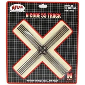 N Code 55 Nickel Silver 90 degree Crossing Atlas Trains