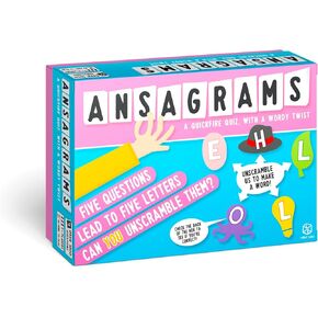 Ansagrams Party Game - Quick Word Quiz Challenge! Fast-Paced Trivia Game, Fun Family Game for Kids & Adults, Ages 12+, 3-10 Players, 30-60 Minute Playtime, Made