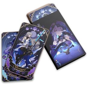 Honkai Star Rail Black 14 PCS Playing Cards, Collectible Poker Deck of Cards Game for Game Fans (14pcs)