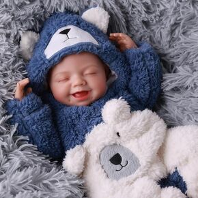 BABESIDE Lifelike Reborn Baby Dolls Boy- 20Inch Cute Soft Vinyl Realistic Baby Doll Poseable Smiling Real Life Baby Dolls with Complete Accessories for 3+ Years Old Gifts