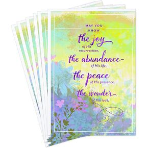 Hallmark Dayspring Pack of Religious Easter Cards, Wonder of His Love (6 Cards with Envelopes)