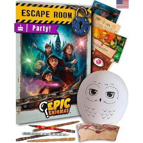 | Harry Magic Escape Room | Ages 5 to 12 | 5 Thrilling Enigmatic Rooms | Family Board Game Kids | 1-5 Players