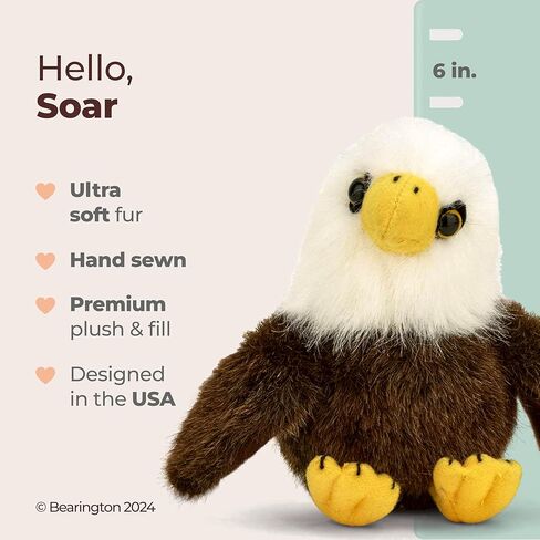 بيرنغتون يرتفع أفخم حشو النسر أصلع حيوان ، 6 بوصات in Kuwait