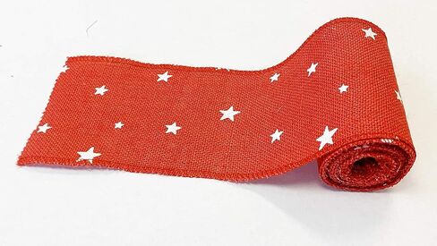 Aayu 3inch x 15ft brlap Star Star Print ، منتج طبيعي وصديق للبيئة (Navy Blue ، 3 بوصات) in Kuwait