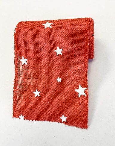 Aayu 3inch x 15ft brlap Star Star Print ، منتج طبيعي وصديق للبيئة (Navy Blue ، 3 بوصات) in Kuwait