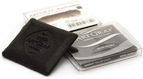 Art Graf Water-Soluble Tailors Chalk Square Disc, Carbon Black in Saudi Arabia