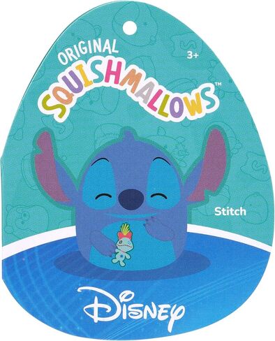 Squishmallows Original Disney 8 inch Stitch Holding Scump - Jazwares Plush الرسمية in Saudi Arabia