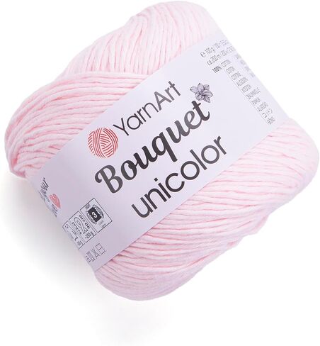 Yarn Art Bouquet UNICOLOUR 3.4 OZ%100 Cotton Yarn Suitable for Summer ANS Spring Knitting Projects (3223) in Saudi Arabia