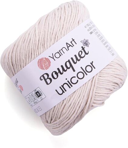 Yarn Art Bouquet UNICOLOUR 3.4 OZ%100 Cotton Yarn Suitable for Summer ANS Spring Knitting Projects (3223) in Saudi Arabia