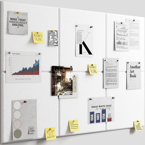 لوحة Cork Board للجدار: لوحة نشرة كبيرة إضافية للمكتب - 0.35 بوصة البلاط السميك من البلاط in Kuwait