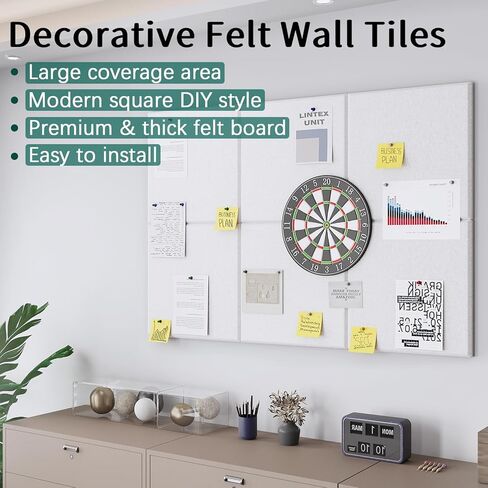 لوحة Cork Board للجدار: لوحة نشرة كبيرة إضافية للمكتب - 0.35 بوصة البلاط السميك من البلاط in Kuwait