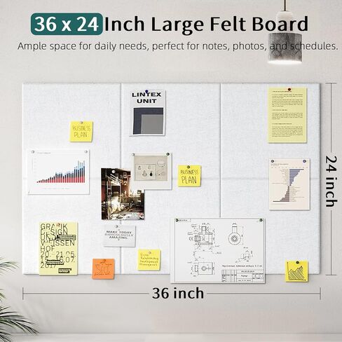 لوحة Cork Board للجدار: لوحة نشرة كبيرة إضافية للمكتب - 0.35 بوصة البلاط السميك من البلاط in Kuwait