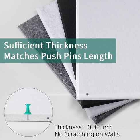 لوحة Cork Board للجدار: لوحة نشرة كبيرة إضافية للمكتب - 0.35 بوصة البلاط السميك من البلاط in Kuwait