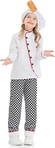 Kids Girls Boys Halloween Costume Cosplay Veterinarian Doctor Chef Dress Up Clothes Outfit in Saudi Arabia
