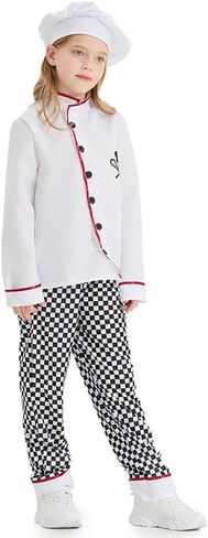 Kids Girls Boys Halloween Costume Cosplay Veterinarian Doctor Chef Dress Up Clothes Outfit in Saudi Arabia