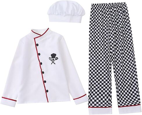 Kids Girls Boys Halloween Costume Cosplay Veterinarian Doctor Chef Dress Up Clothes Outfit in Saudi Arabia