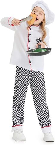 Kids Girls Boys Halloween Costume Cosplay Veterinarian Doctor Chef Dress Up Clothes Outfit in Saudi Arabia