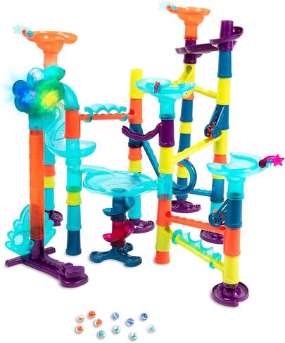 B. toys- Marble-Palooza- Marble Run Set- Developmental STEM Playset- 38-Piece Educational Building Toy- Marble Maze for Kids – 3 Years + in Saudi Arabia