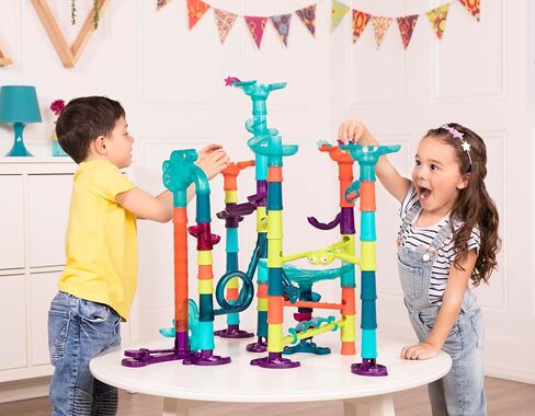 B. toys- Marble-Palooza- Marble Run Set- Developmental STEM Playset- 38-Piece Educational Building Toy- Marble Maze for Kids – 3 Years + in Saudi Arabia