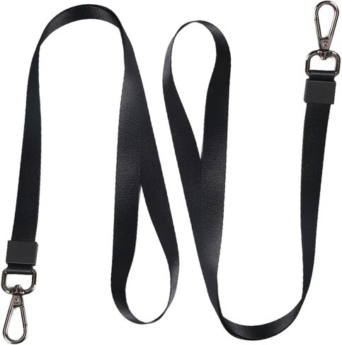 2 Pack Lanyards,Black Durable Lanyards for Keys Keychain, Lanyard Holder with Metal Clasp, ID badge lanyard for Men Women in Saudi Arabia