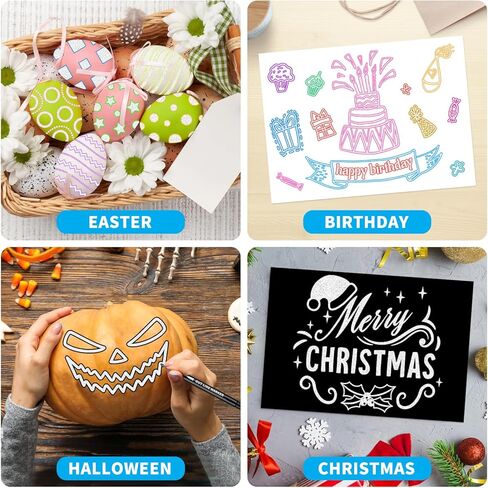 Sofier Glitter Markers 12 Colors Glitter Gel Pens Coloring Markers for Adults Metallic Paint Pens for Crafts Greeting Cards Poster Art Supplies Christmas Stocking Stuffers Gifts in Kuwait