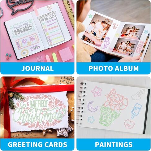 Sofier Glitter Markers 12 Colors Glitter Gel Pens Coloring Markers for Adults Metallic Paint Pens for Crafts Greeting Cards Poster Art Supplies Christmas Stocking Stuffers Gifts in Kuwait