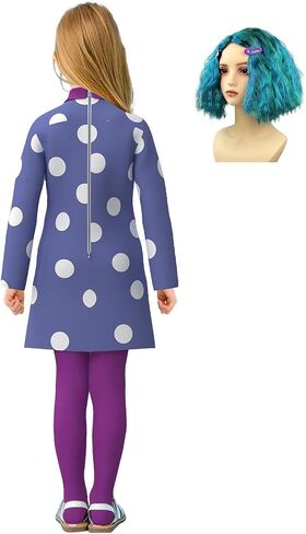 Kids Emotions Cartoon Movie Costume Girls Envy Inspired Cosplay Outfit Birthday Halloween Cosplay in Saudi Arabia