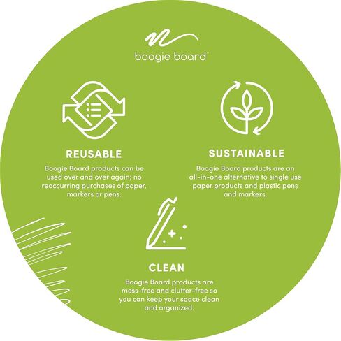 Boogie Board VersaNotes Starter Pack, Reusable 3-Pack 4x4 Dry-Erase and Sticky Note Alternative for Home and Office, Includes 3 VersaNotes, Magnetic Mounting Plates, Instant Erase, and VersaPen Stylus in Kuwait