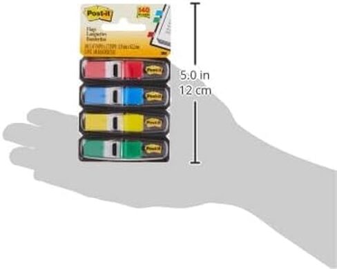 Post-it Flags, 35/Dispenser, 4 Dispensers/Pack.47 in Wide, Assorted Primary Colors (683-4) in Saudi Arabia