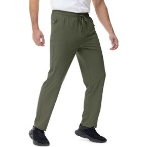 TBMPOY Men's Lightweight Hiking Pants Quick Dry Travel Jogger Athletic Sweatpants Fishing Zipper Pockets