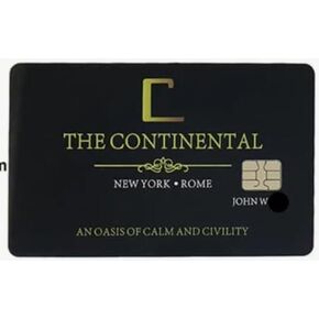John Wick Cosplay Accessories Continental Hotel Card
