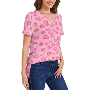 Eyanse Womens Valentines Day Shirts,St Patricks Day Shirt Short Sleeve Graphic Tees
