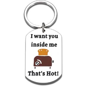 Funny Anniversary Gag Gifts for Boyfriend Husband Valentines Day Gifts for Husband Hubby Boyfriend Him Date Night Ideas Birthday Wedding Gift Keychain for Husband Engagement Christmas Gift for Husband