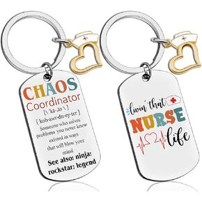 Nurse Gifts For Women Nurses Weeks Gifts Keychain Gifts For Nurses Appreciation Gifts Nurse Graduation Presents Bulk Nursing Student Presents Keyring Necklace