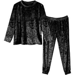 طقم بيجامات ESTAMICO للنساء مكون من قطعتين ملابس نوم مريحة وأكمام طويلة وسراويل نوم in Kuwait