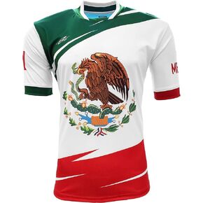 Mexico Men Fan Jersey Color Green,White,Red