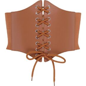 BlackButterfly Elastic Halloween Cosplay Costume Waist Tie-Up Waspie Corset Belt