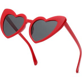 GIFIORE Heart Sunglasses Polarized Retro Oversized Heart Cateye Sunglasses Cute Vintage Large Shades UV400 Protection