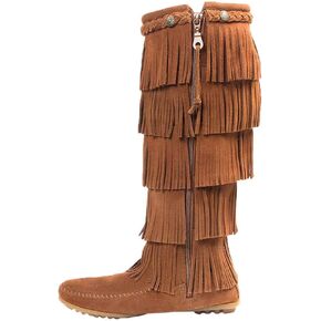 حذاء Minnetonka النسائي ذو الطبقة ذات الشراشيب
