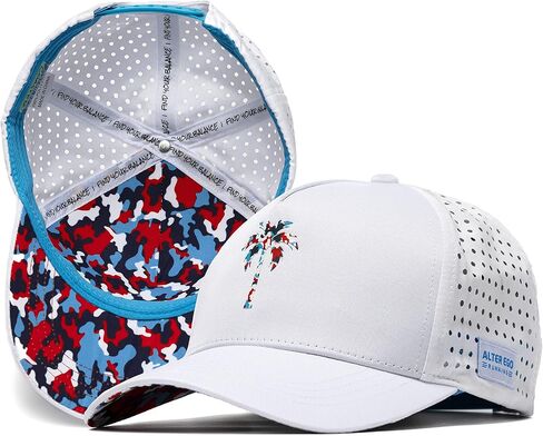 Alter Ego Running Coaster Splash RWB Camo Palm - Durable, Lightweight, Breathable Premium Hat (RWB Camo Palm, M-L) in Saudi Arabia