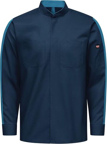 Red Kap Men's Long Sleeve Two-Tone Pro+ Work Shirt with Oilblok and Mimix in Saudi Arabia