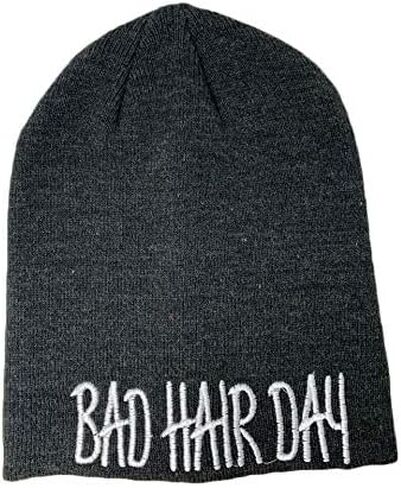 Long Beanie with Bad Hair Day Embroidery in Kuwait