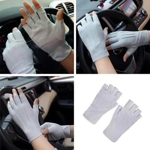 LIANGGEHAIZI 2 Pcs Cycling Gloves Anti Slip Breathable Half Finger Driving Gloves Mountain Road Bike Gloves for Outdoor Activities Climbing Hiking Camping in Kuwait