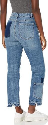 DL1961 Women's Jerry High Rise Vintage Straight Leg Jean in Saudi Arabia