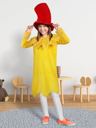 مجموعة أزياء SOMSOC Kids الكلاسيكية لكتاب القصص القصيرة للقراءة عبر أمريكا قبعة حمراء يومية من القطيفة جوارب شال غامض للحفلات التنكرية in Kuwait