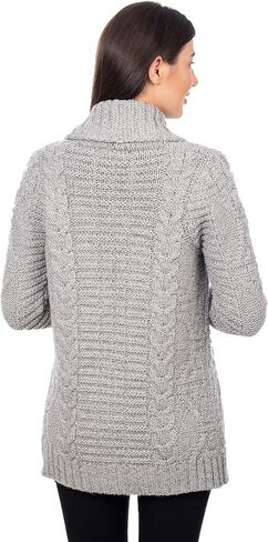 SAOL Ladies Open Front Soft Merino Blend Knit Cardigan in Saudi Arabia
