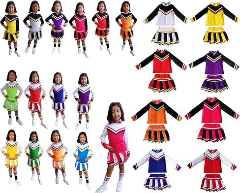 إجمالي 2550 فستان أطفال/بنات صغير رياضي للمشجعين بأكمام طويلة زي موحد للهالوين in Kuwait